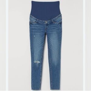 NWT H&M Mama Skinny Distressed Maternity Jeans, size XL